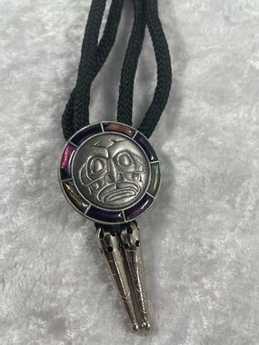 Duri Bolo Tie Pacific Northwest Indigenous Moondance Mask